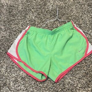Nike girls Green Running Shorts